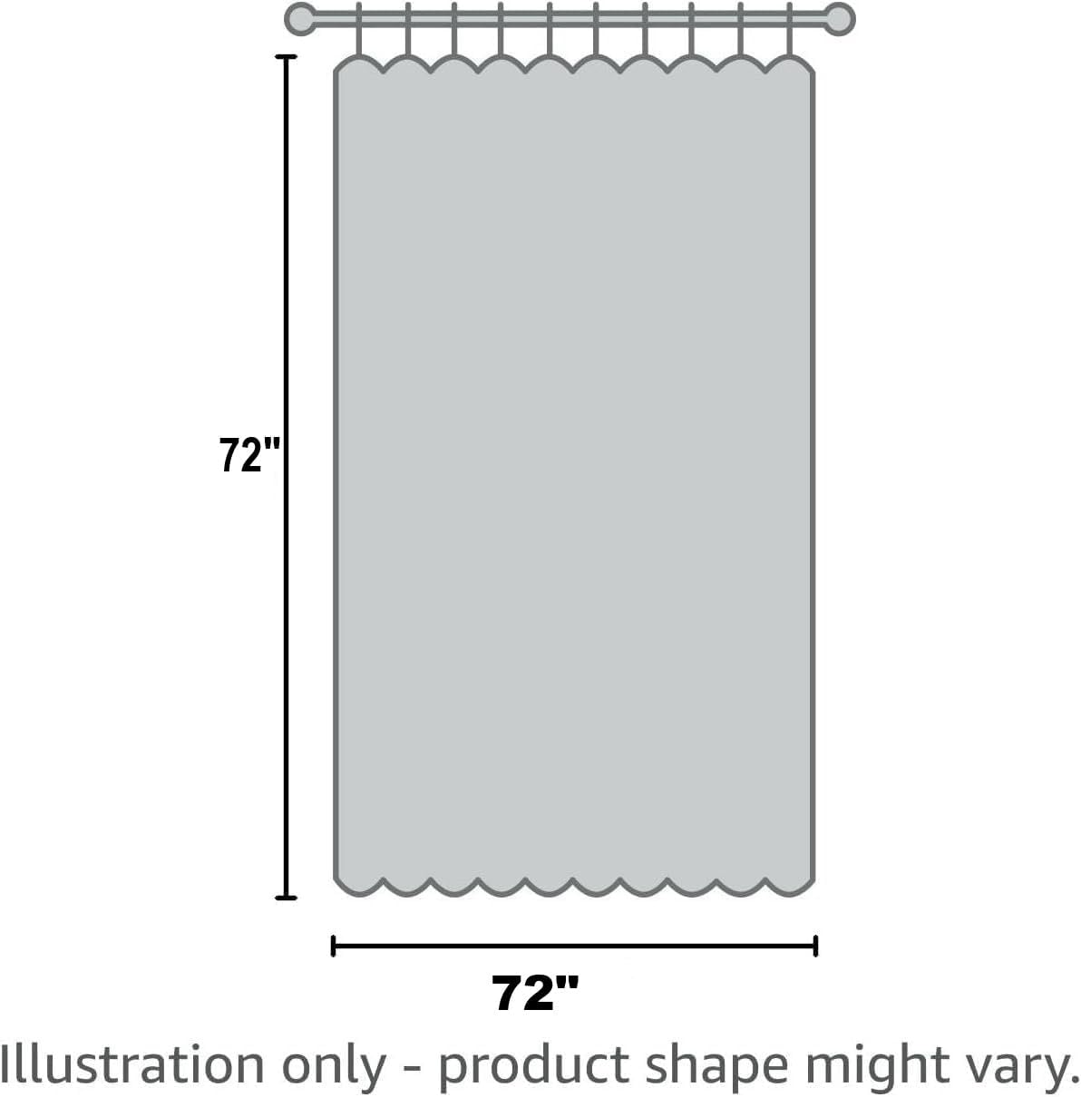 White Waffle Weave Water‑Repellent Shower Curtain
