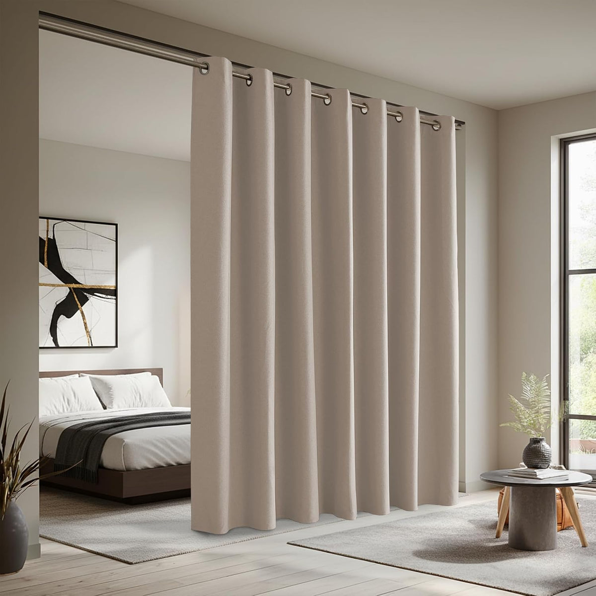 Mocha Blackout Grommet Curtain 1 Panel