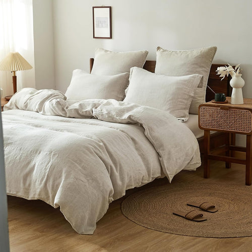 100% French Linen Pillow Shams Set of 2