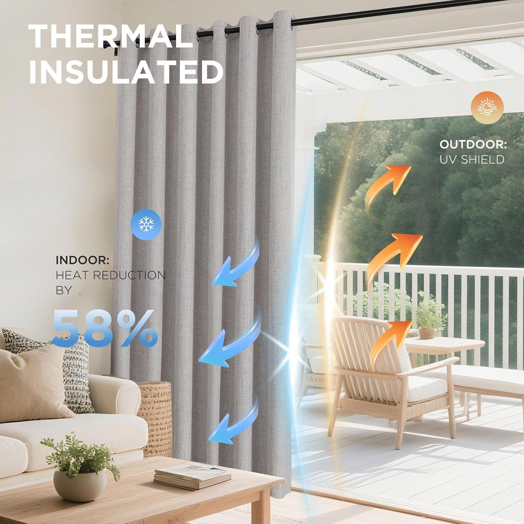 Blackout Grommet Curtains 2 Panels
