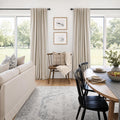 Cream Linen Blackout Curtains 2 Panels