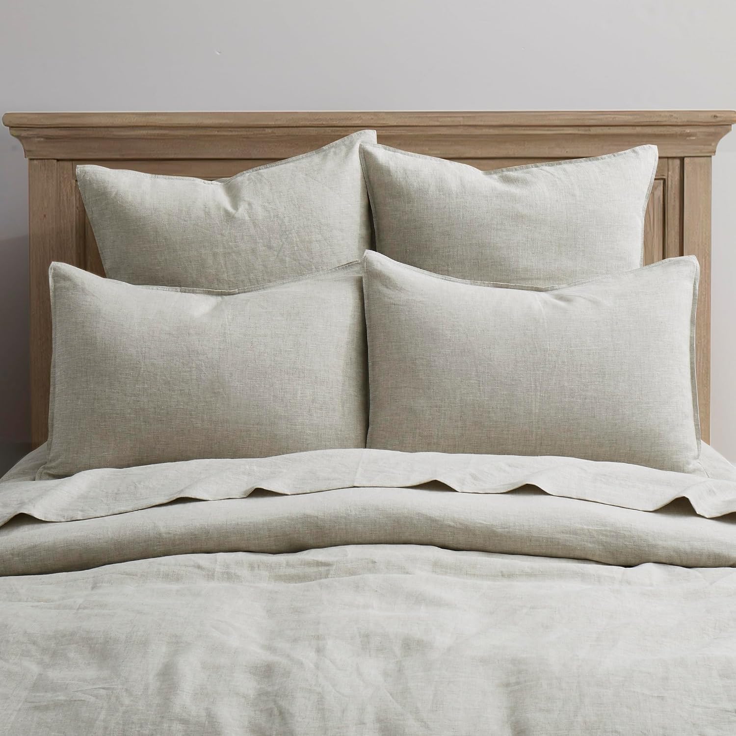 100% Linen Euro Pillowcases Set of 2