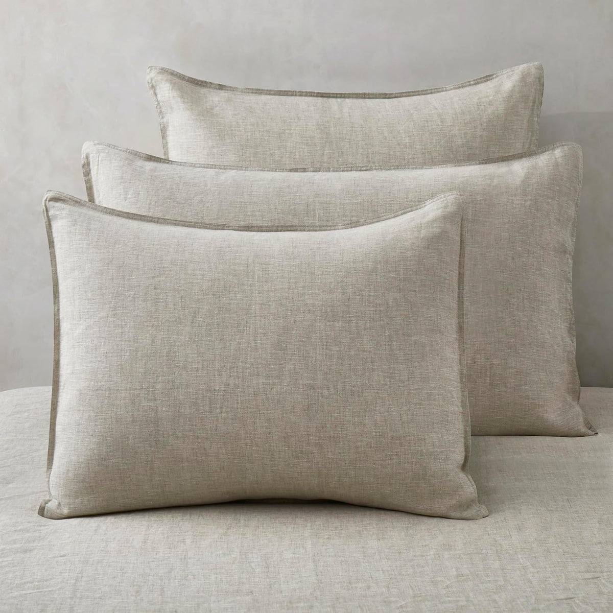 100% Linen Euro Pillowcases Set of 2