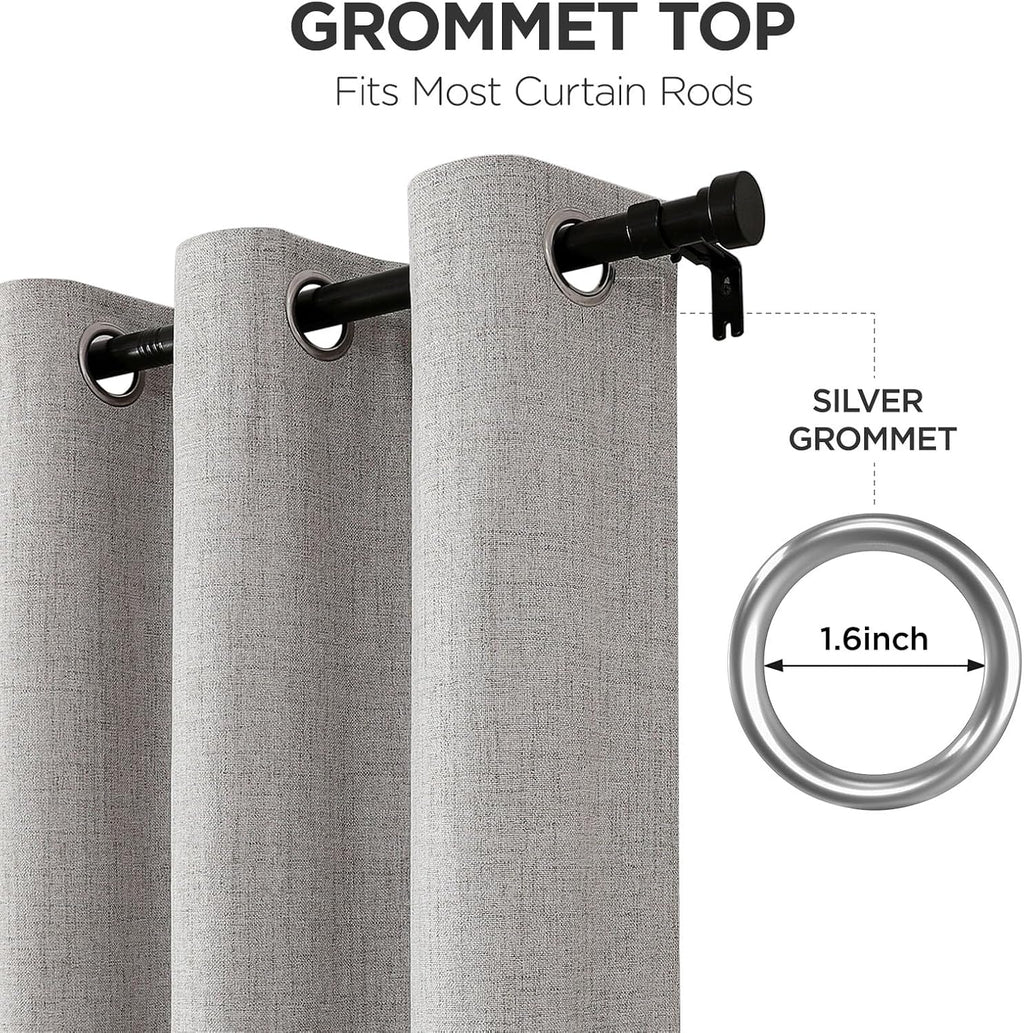 Blackout Grommet Curtains 2 Panels